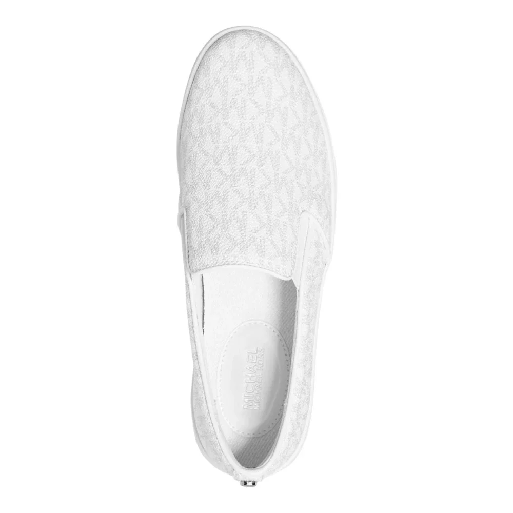 Michael Kors Women's Keaton Logo Slip On Sneakers White Size 7